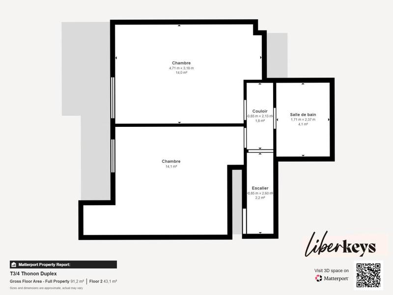 Duplex - 79 m² - 3 pièces