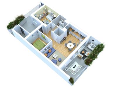 Appartement - 80 m² - 4 pièces