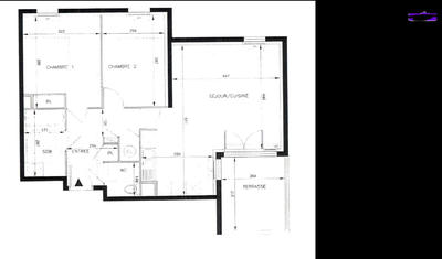 Appartement - 64 m² - 3 pièces