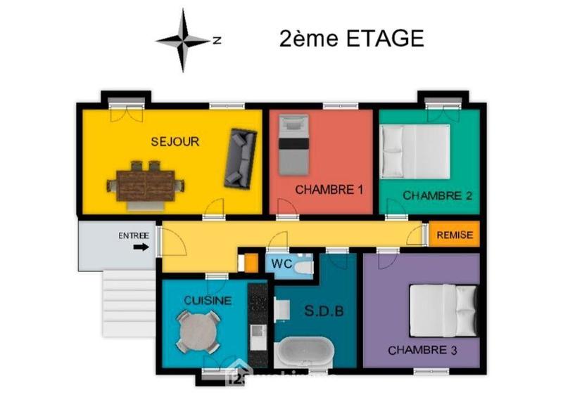 Appartement - 76 m² - 4 pièces