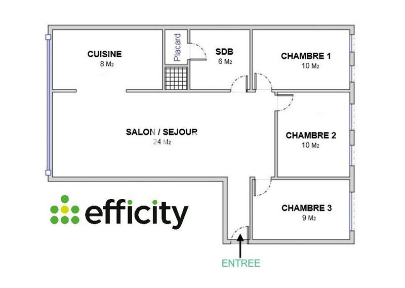 Appartement - 70 m² - 4 pièces