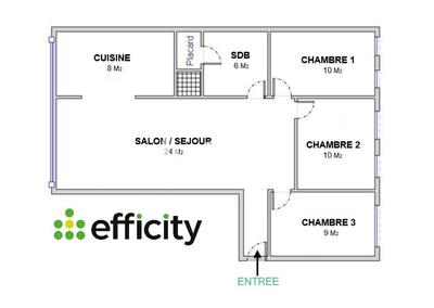 Appartement - 70 m² - 4 pièces