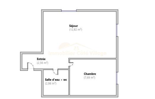 Appartement - 26 m² - 2 pièces