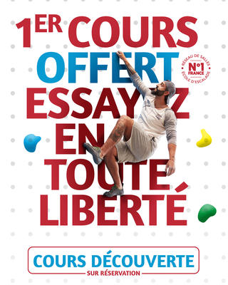 Découvrez l'escalade gratuitement tout le mois de Janvier !
