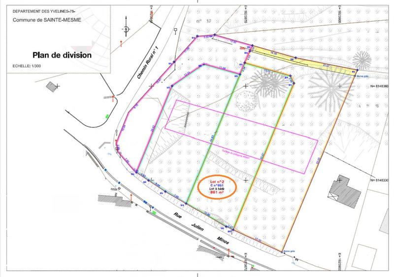 Terrain constructible - 861 m²