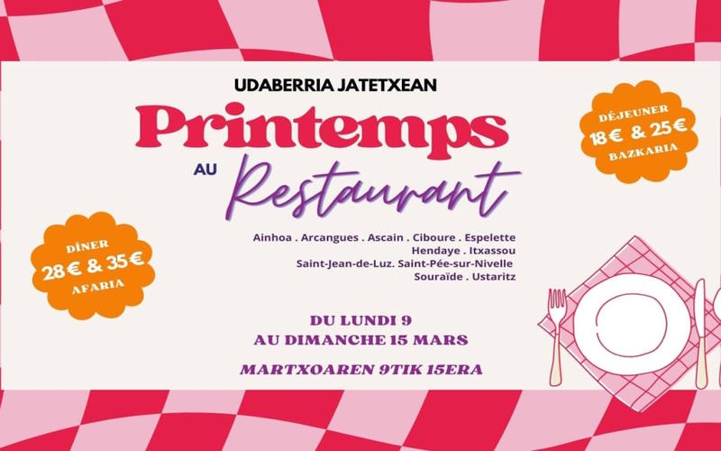 Printemps au Restaurant
