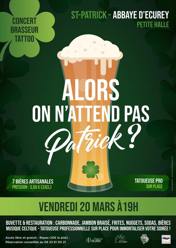 Saint-Patrick à l'Abbaye d'Ecurey