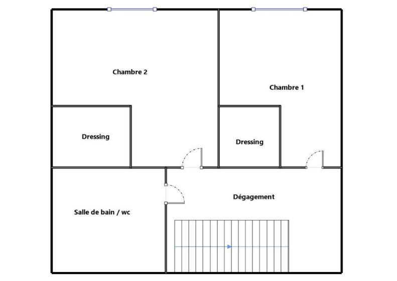 Duplex - 76 m² - 3 pièces