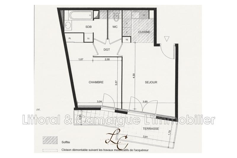 Appartement - 46 m² - 2 pièces