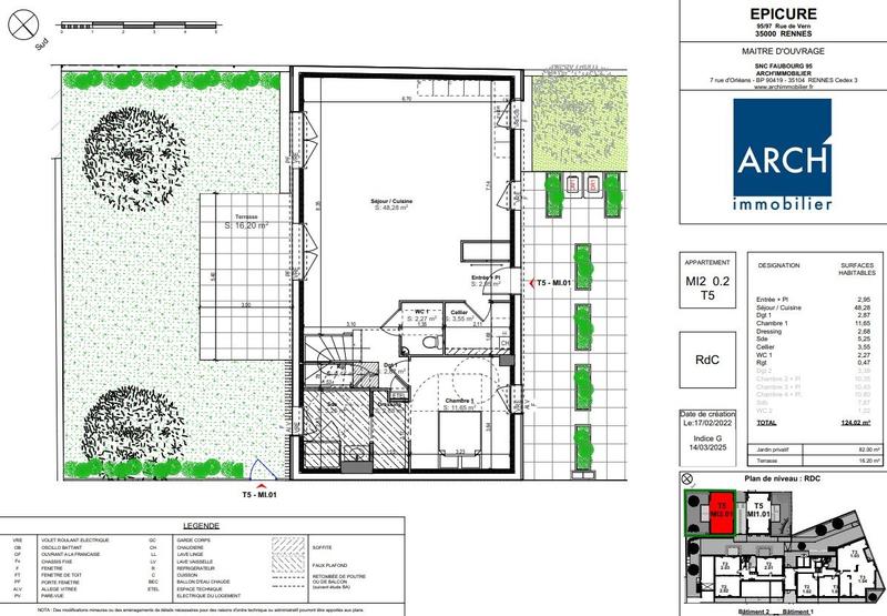 Maison contemporaine - 124 m² - 6 pièces
