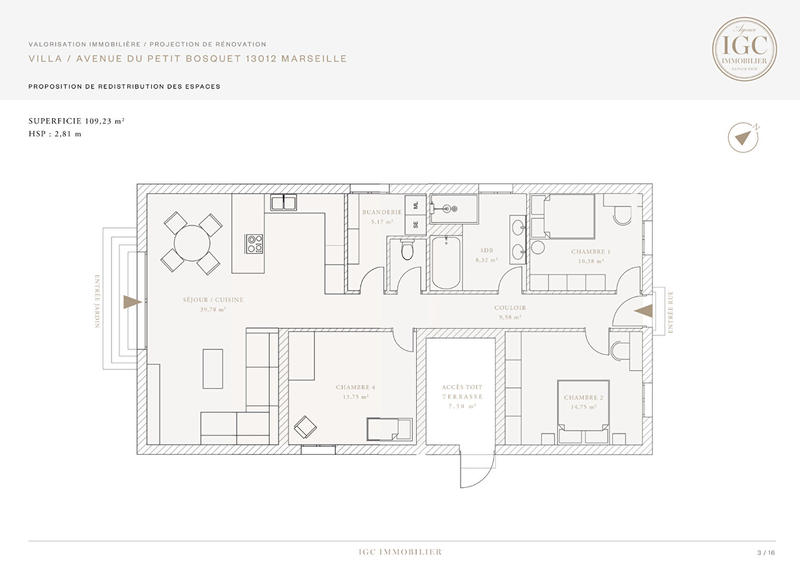 Maison - 100 m² - 4 pièces