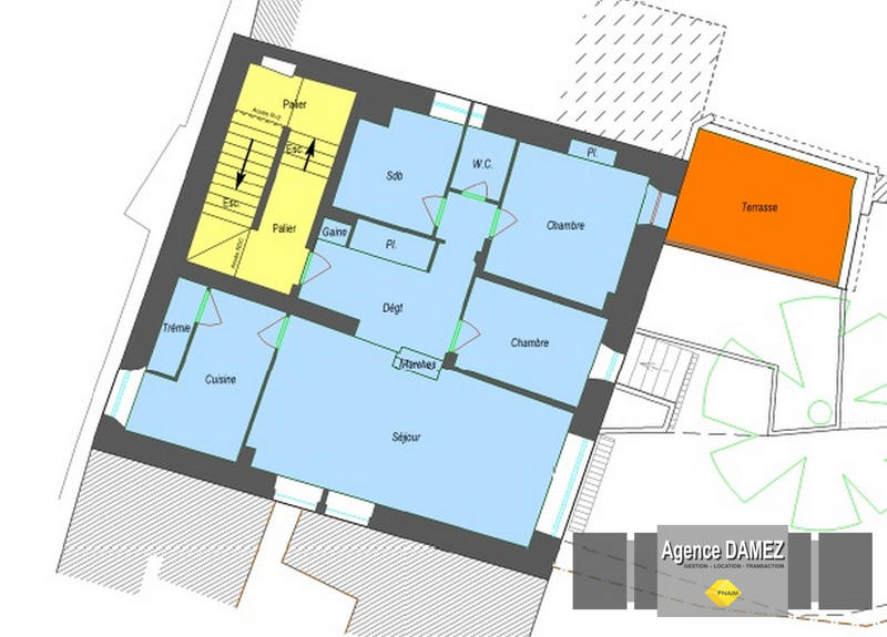 Appartement - 69 m² - 3 pièces