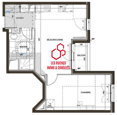 Appartement - 43 m² - 2 pièces