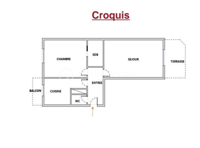 Appartement - 53 m² - 2 pièces