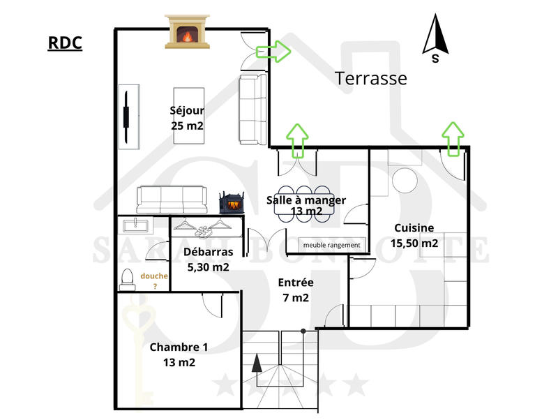 Maison - 119 m² - 6 pièces