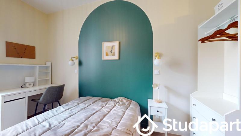 Chambre - 9 m² - 1 pièce