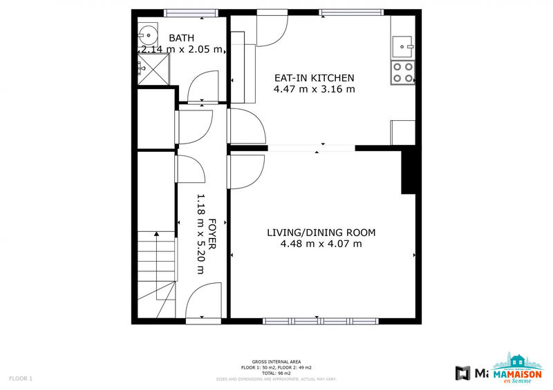 Maison - 86 m² - 6 pièces