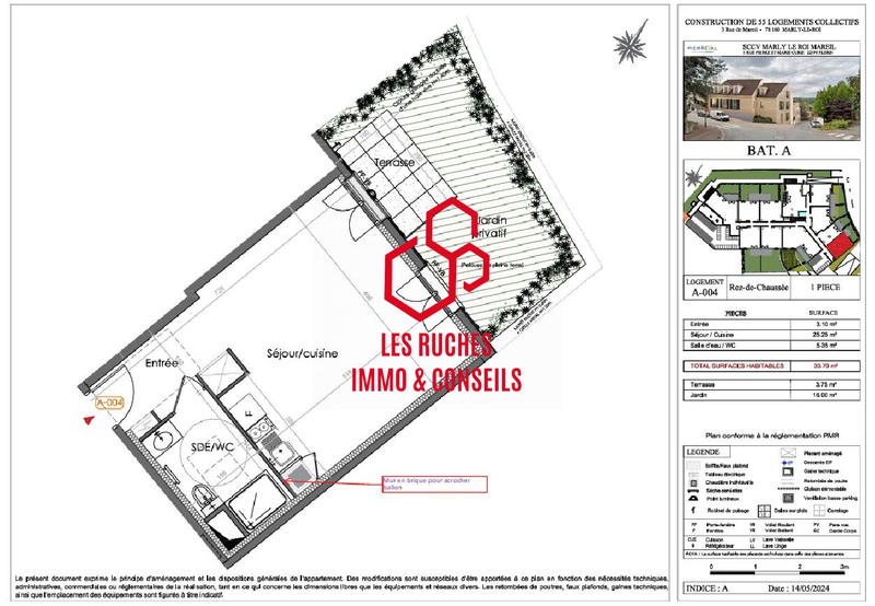 Appartement - 34 m² - 1 pièce