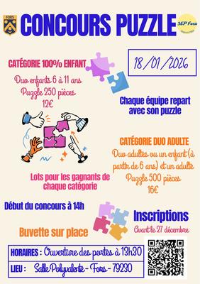 Concours Puzzle à Fors