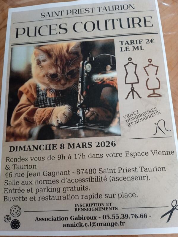 Puces couture et loisirs créatifs