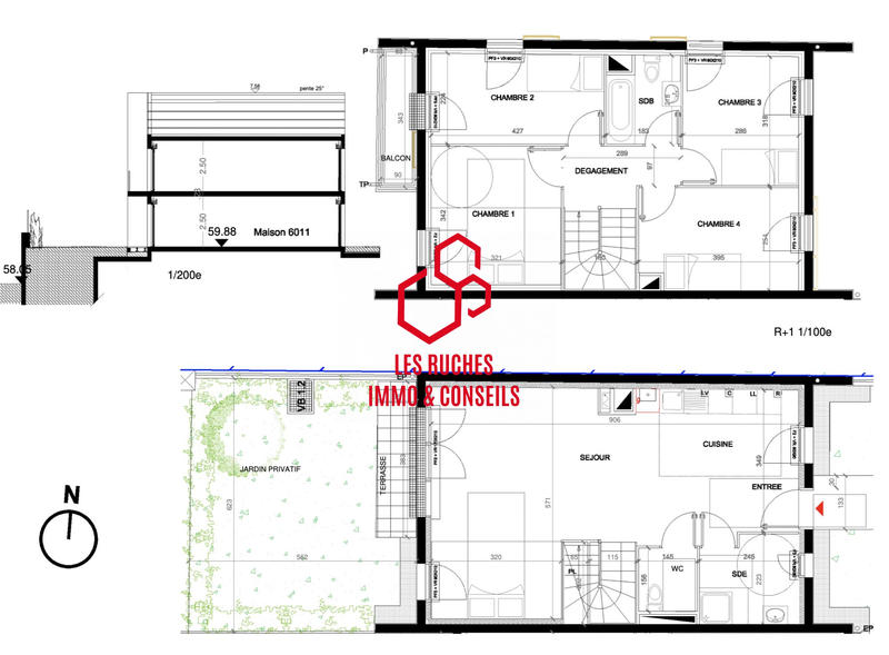 Maison - 95 m² - 5 pièces
