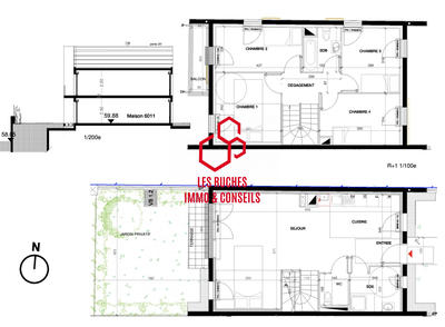 Maison - 95 m² - 5 pièces