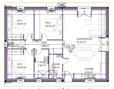 Maison - 85 m² - 4 pièces