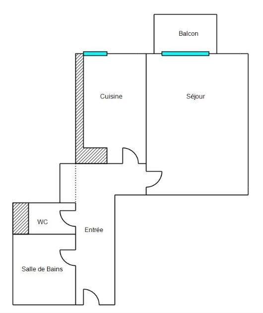 Appartement - 33 m² - 1 pièce