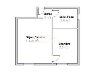 Appartement - 26 m² - 2 pièces