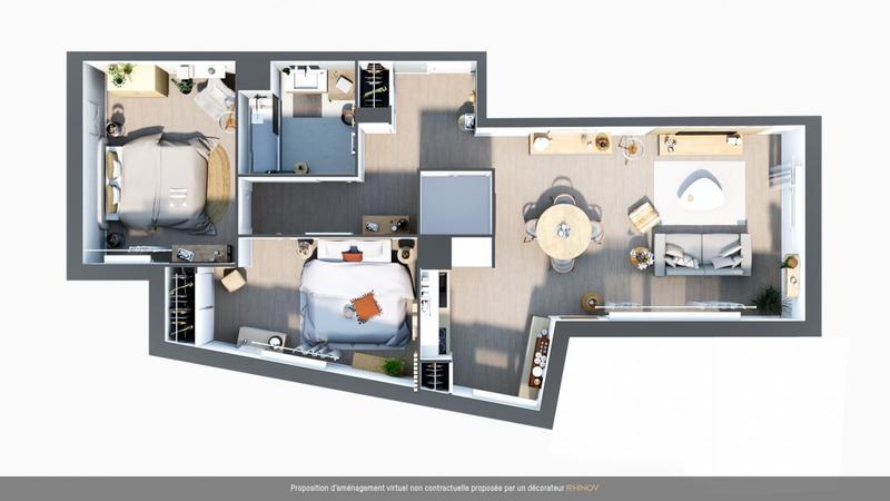 Appartement - 74 m² - 3 pièces