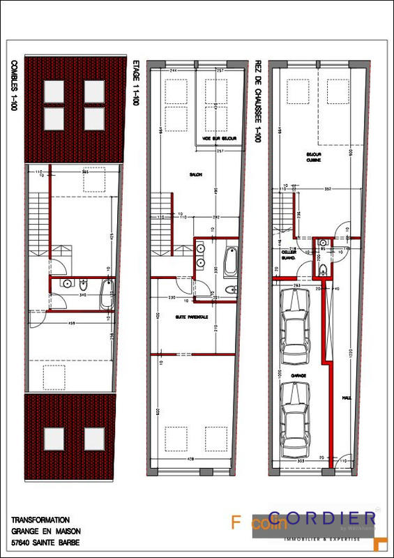 Maison - 100 m² - 1 pièce