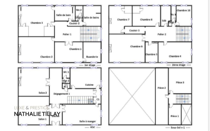Hôtel particulier - 465 m² - 12 pièces