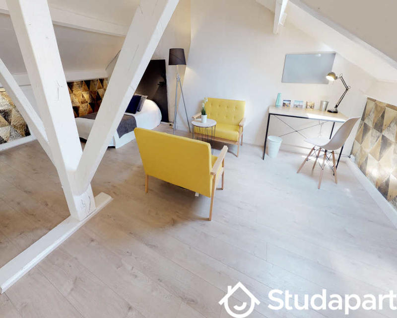 Chambre - 60 m² - 1 pièce