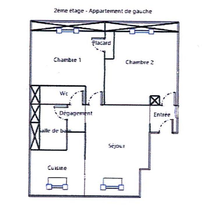 Appartement - 53 m² - 3 pièces