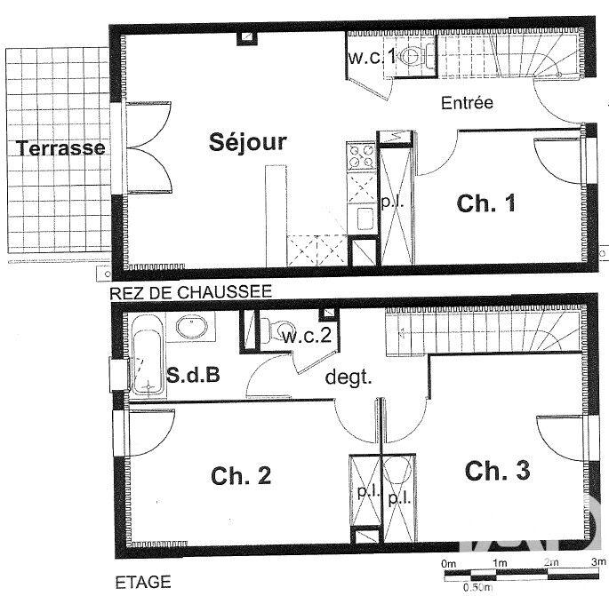 Maison - 71 m² - 4 pièces