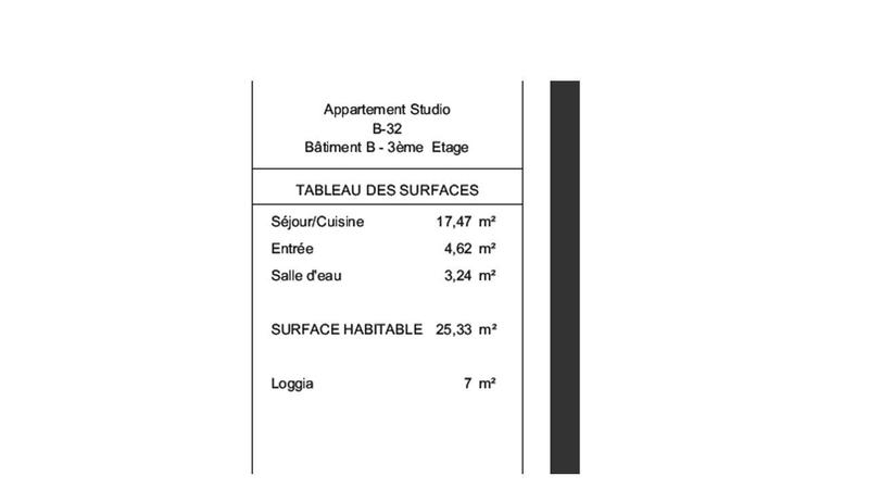 Appartement - 25 m² - 1 pièce