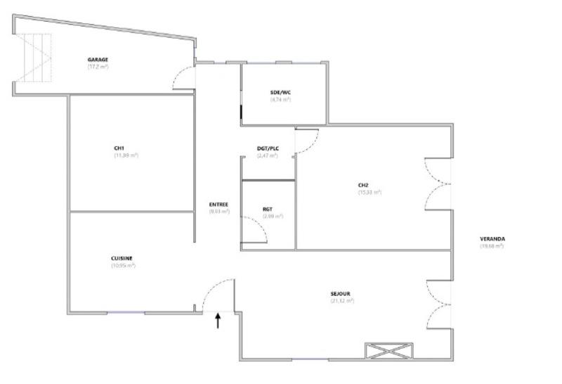 Maison - 115 m² - 3 pièces