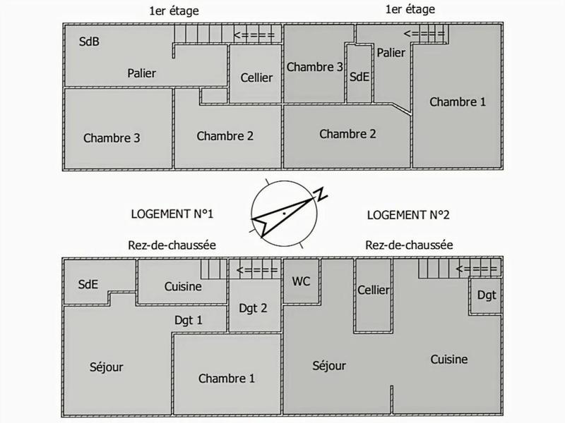 Appartement - 195 m² - 9 pièces