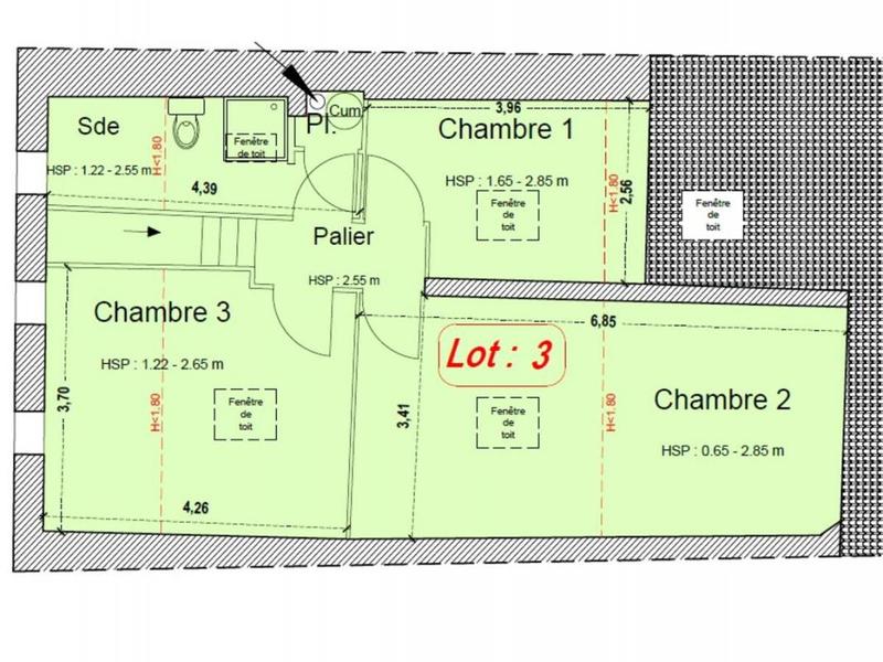Appartement - 74 m² - 3 pièces