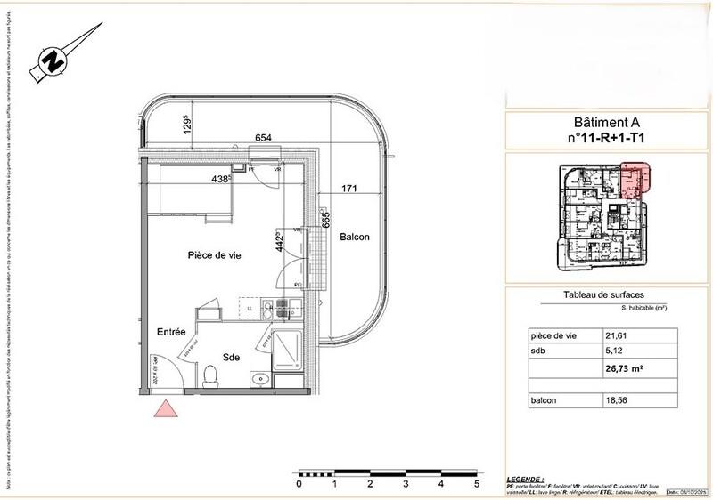 Appartement - 27 m² - 1 pièce