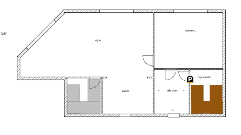 Appartement - 110 m² - 3 pièces