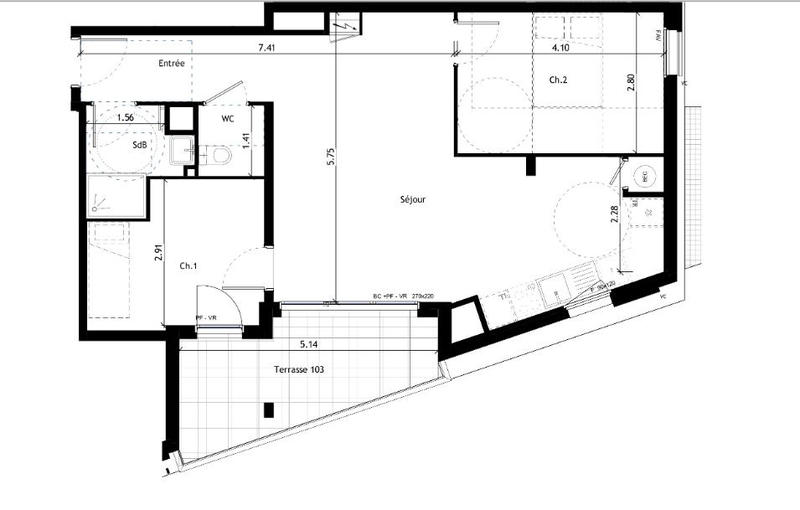 Appartement - 63 m² - 3 pièces