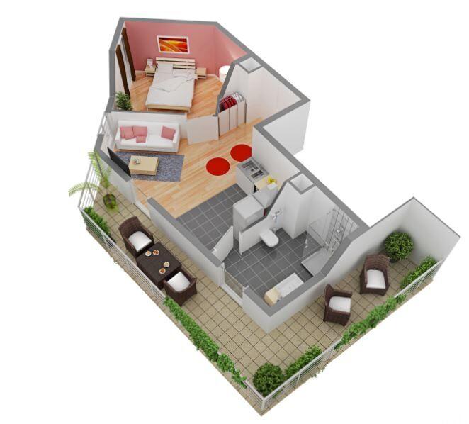 Appartement - 37 m² - 2 pièces