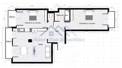 Appartement - 85 m² - 3 pièces