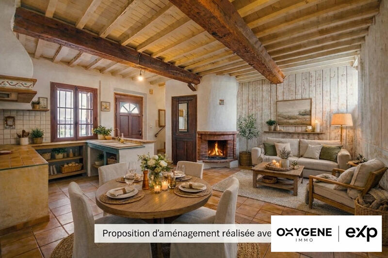 Maison ancienne - 90 m² - 3 pièces