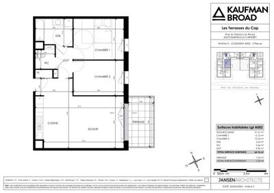 Appartement - 65 m² - 3 pièces