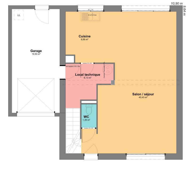 Maison - 113 m² - 6 pièces
