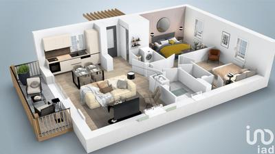 Appartement - 63 m² - 3 pièces