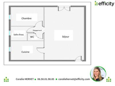 Appartement - 48 m² - 2 pièces