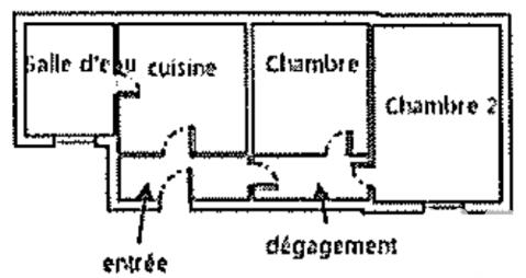 Appartement - 40 m² - 3 pièces
